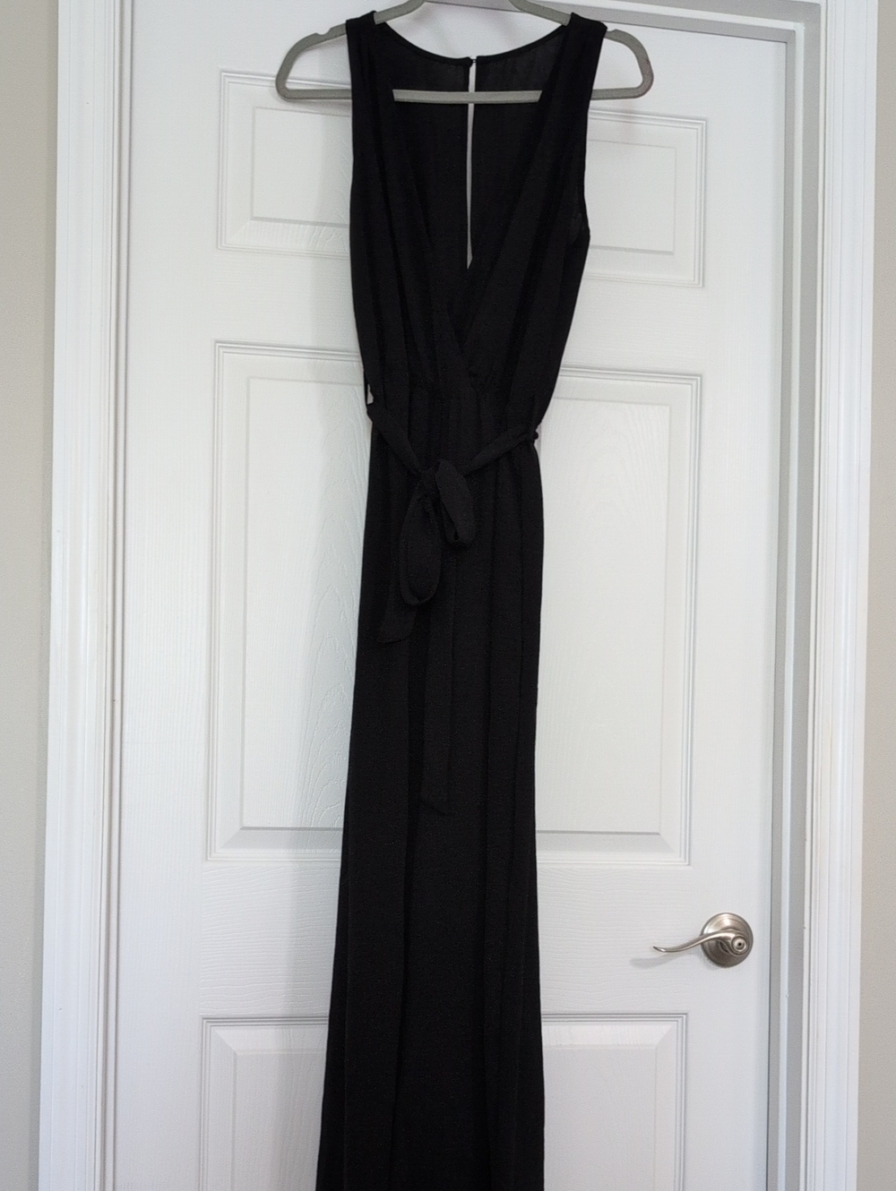 Classic Black Sleeveless Wide Leg Jumpsuit